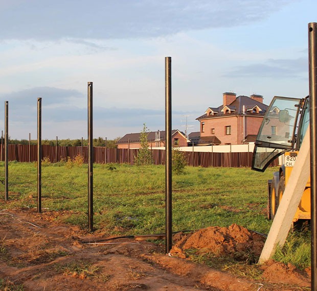 Винтовые сваи для забора в Арске